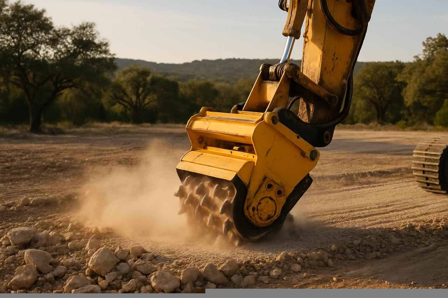 Rock Milling for Pads in Pipe Creek Texas