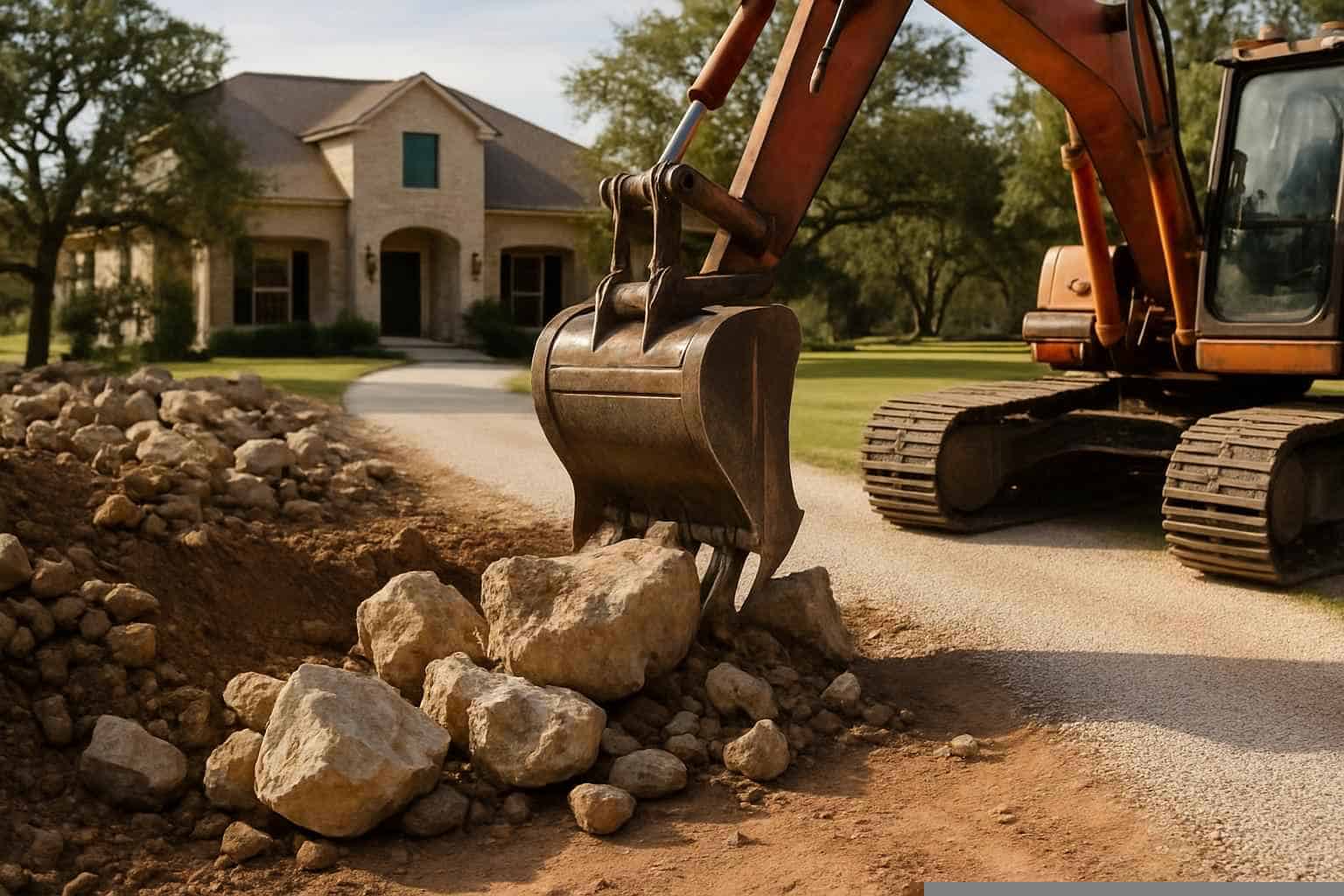 Rock Removal For Driveways in Mason Texas