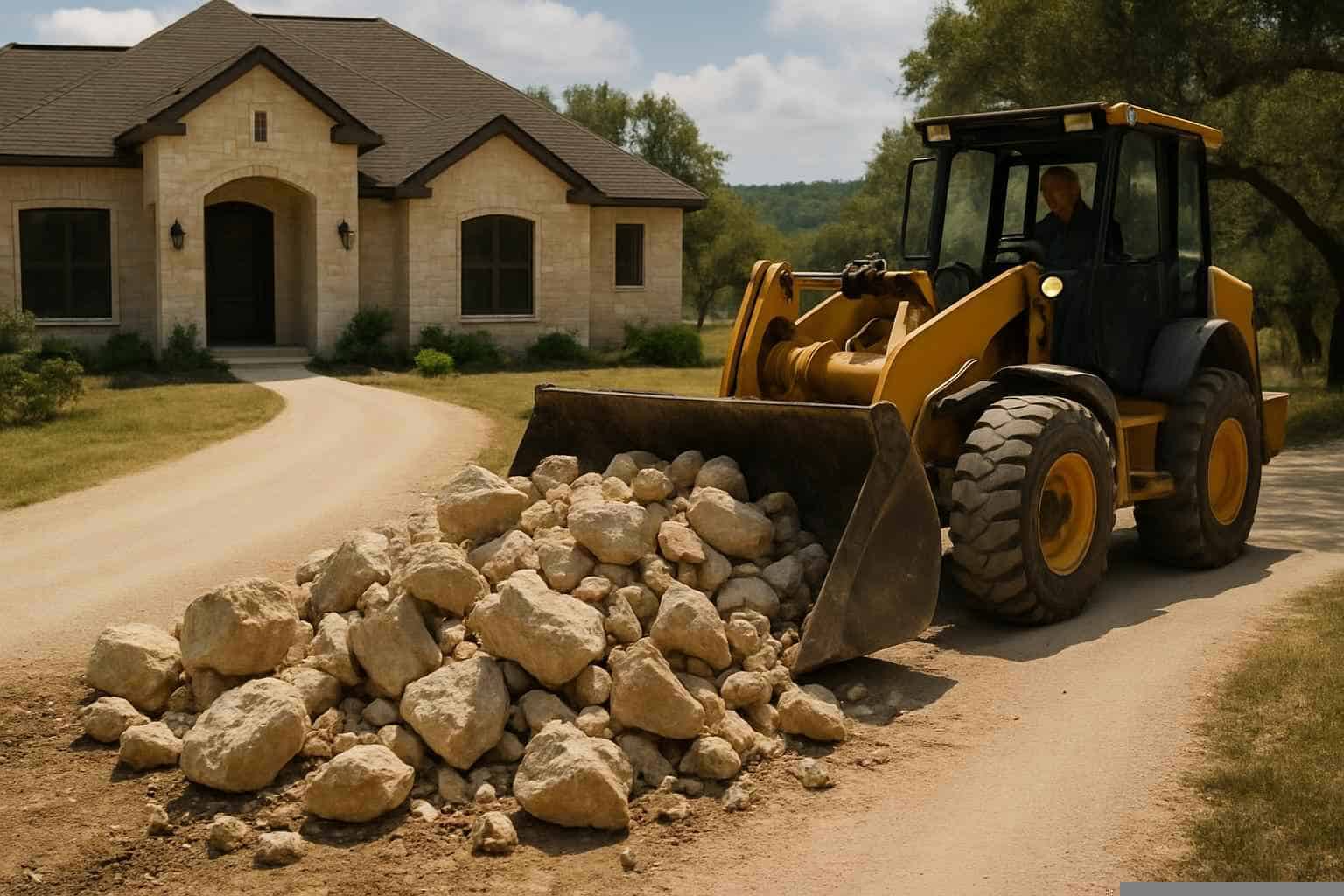 Rock Removal for Driveways in Pipe Creek Texas