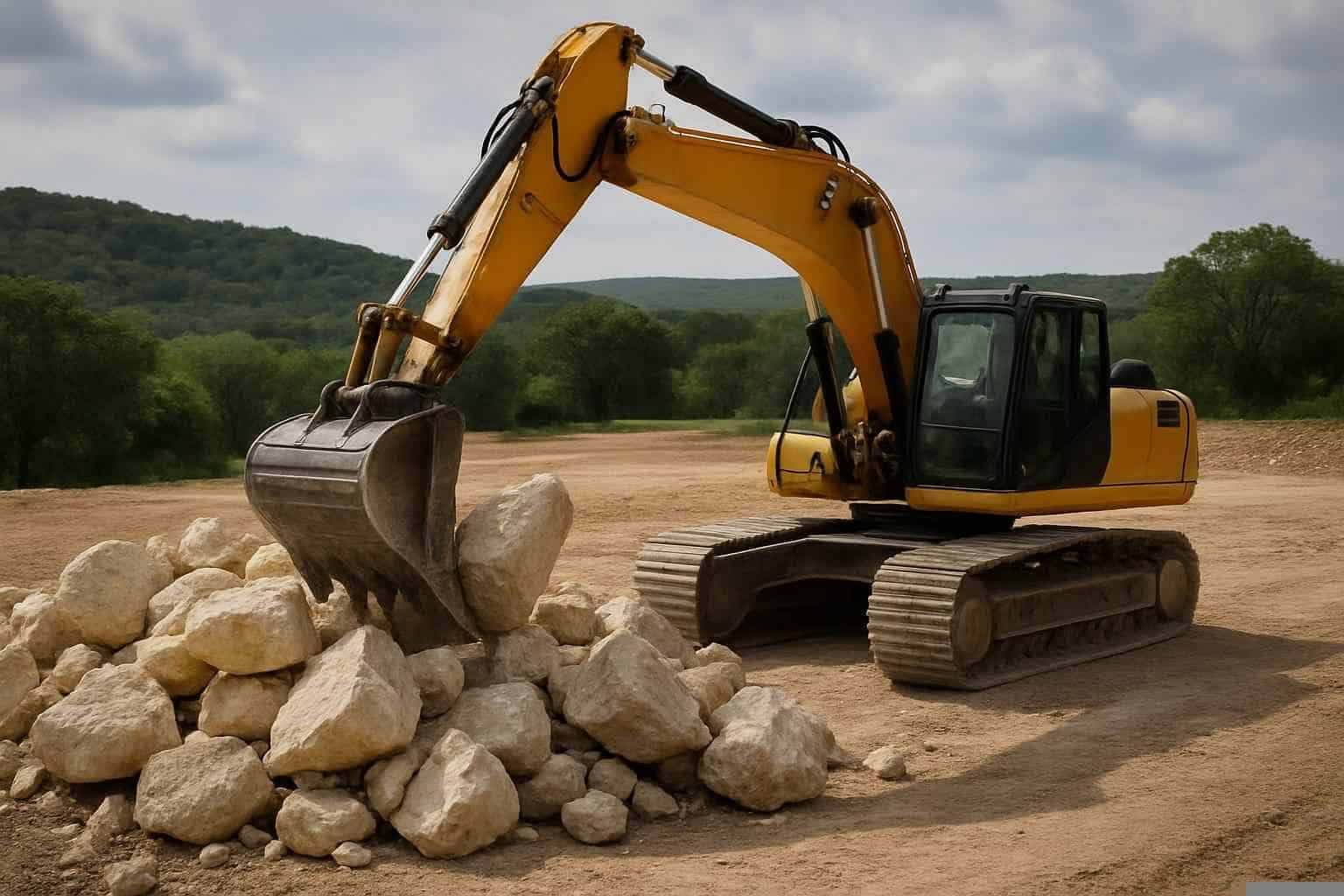 Rock Removal for Pads in Pipe Creek Texas