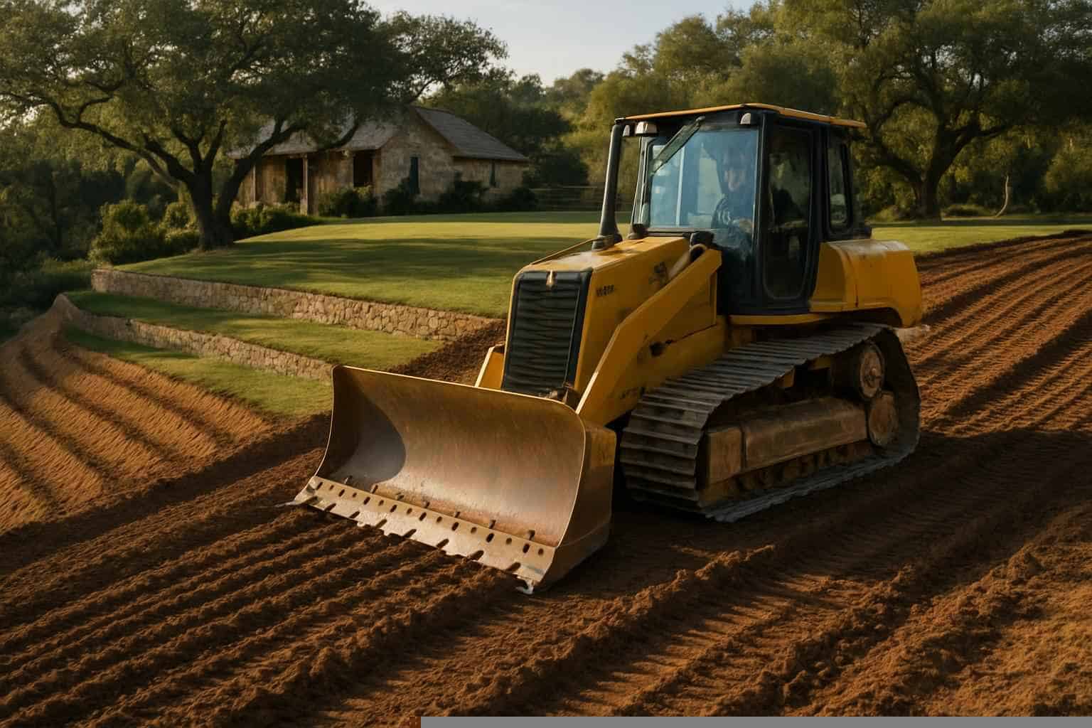Grading In Medina Texas 4 Slope Grading in Medina Texas