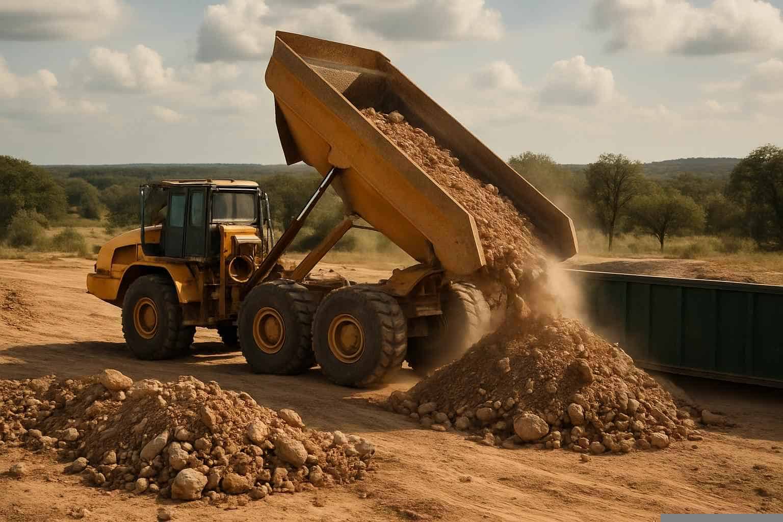 Spoils Haul Off In Mason Texas