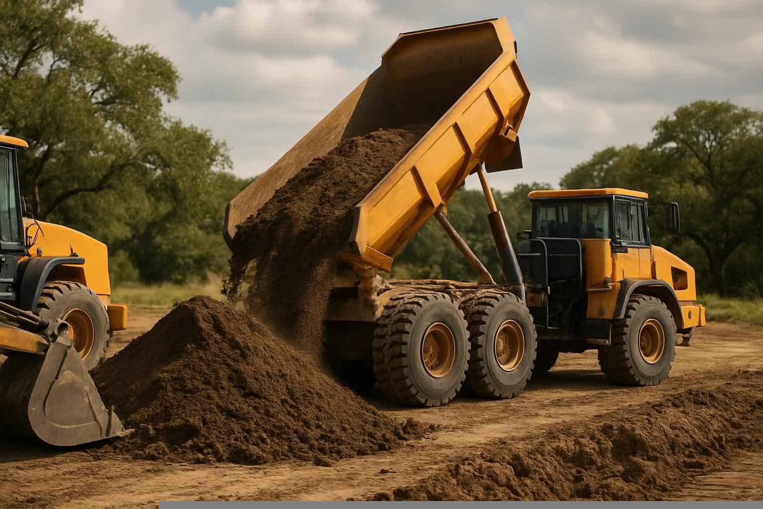 Spoils Haul Off in Pipe Creek Texas