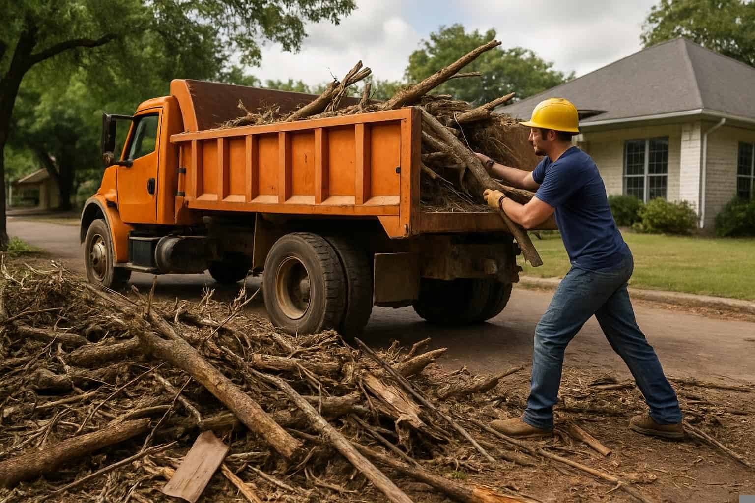 Storm Debris Removal in Mason Texas