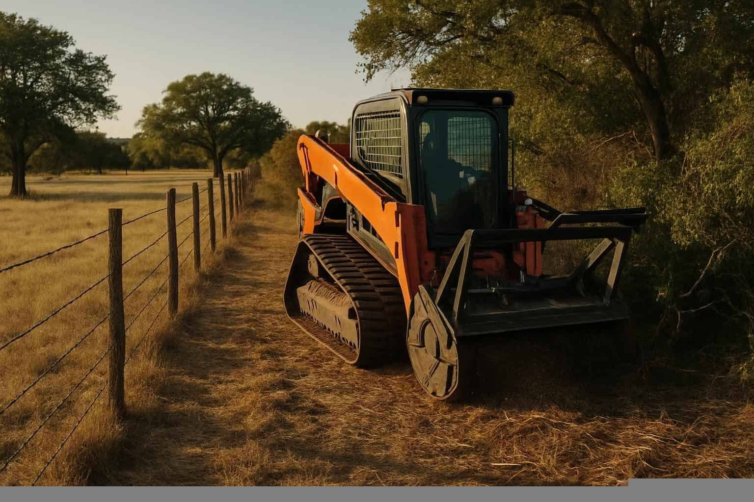 Underbrush Fence Clearing in Mason Texas
