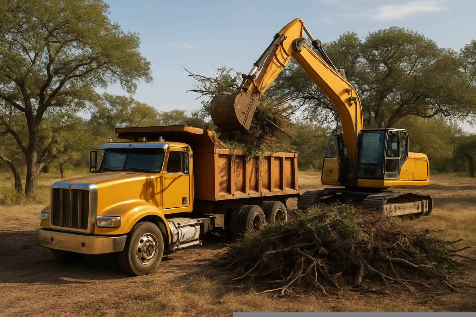 Underbrush Haul Off in Pipe Creek Texas