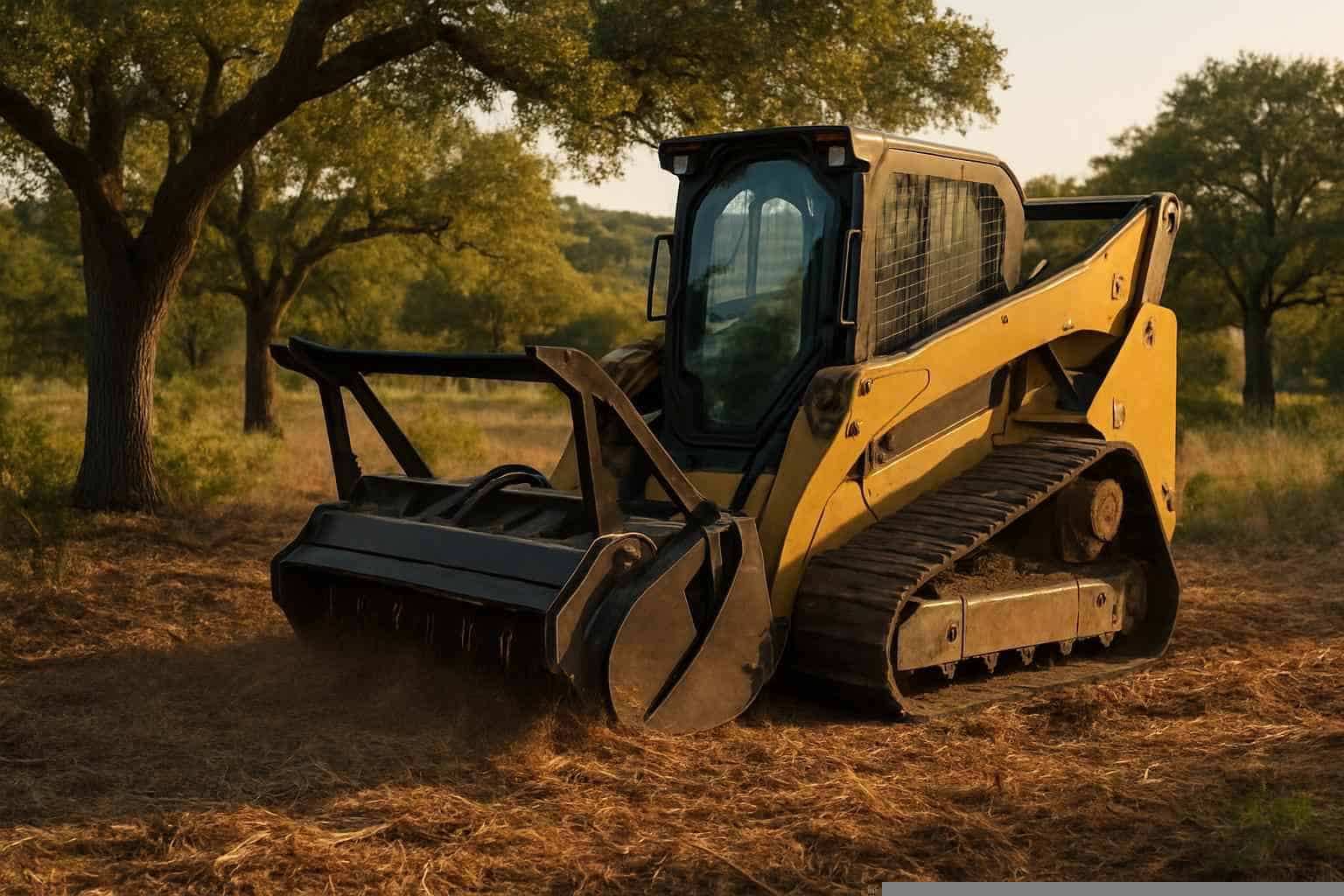 Underbrush Mulching in Pipe Creek Texas