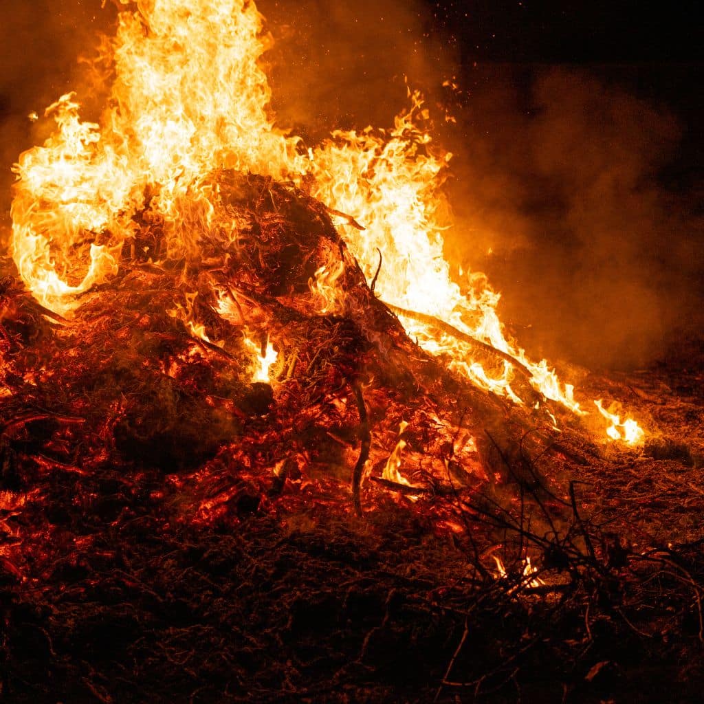 Brush Pile Burning Fredericksburg TX