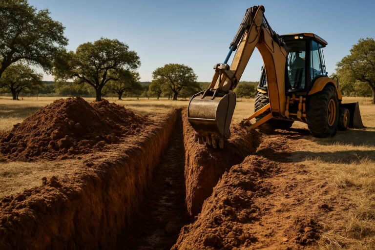 trench digging companies in harper texas