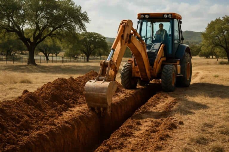 trench digging contractors in boerne texas