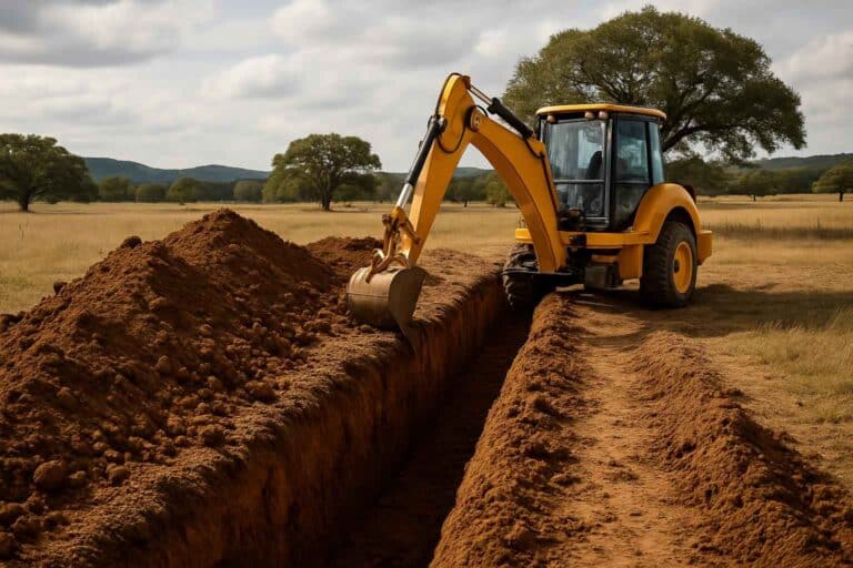 trench digging contractors in center point texas