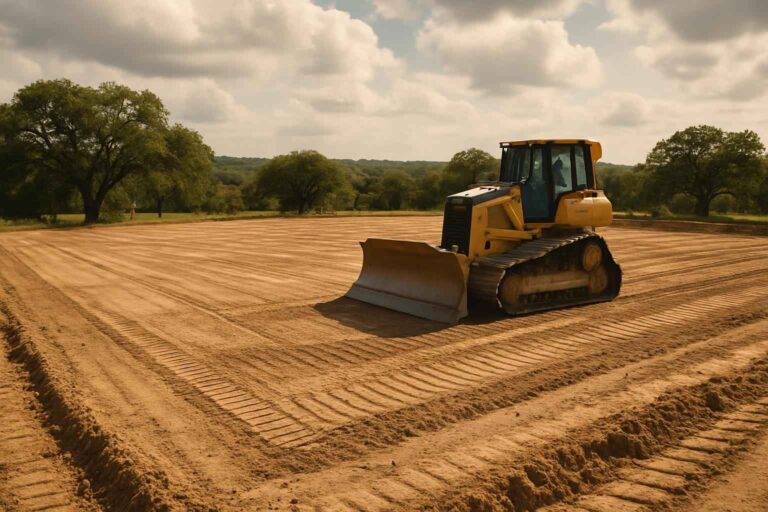 building pad prep in stonewall texas