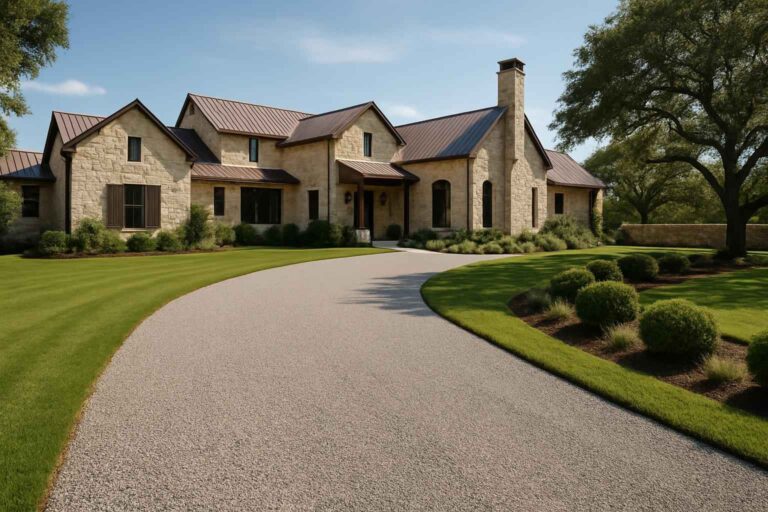 chip seal driveway in hye texas