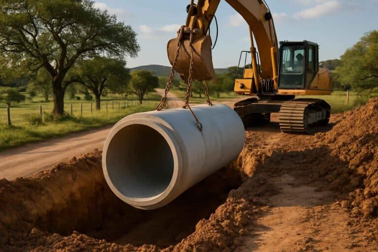 culvert sizing and install in willow city texas