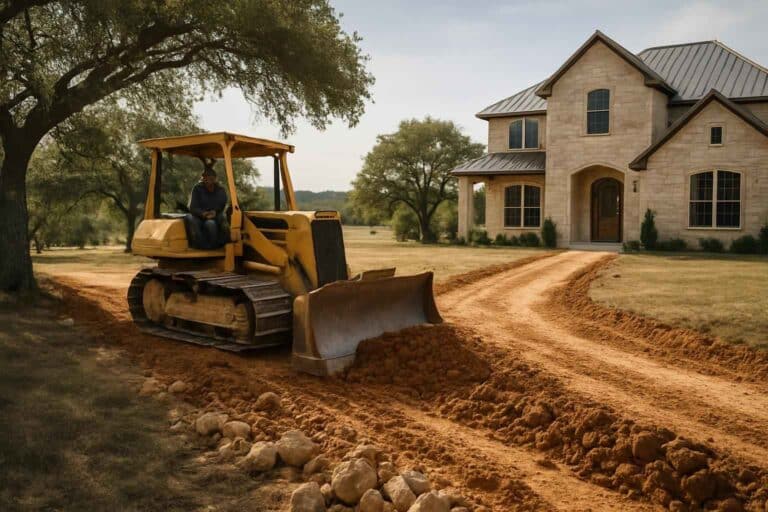 driveway clearing in luckenbach texas