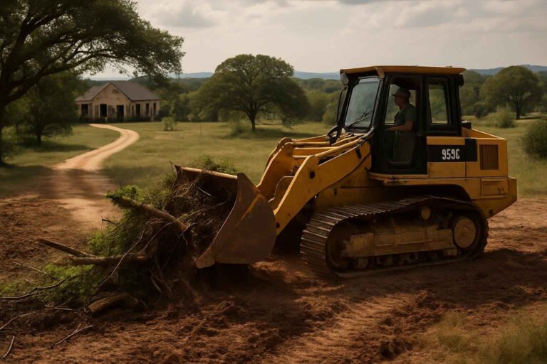 driveway clearing in stonewall texas