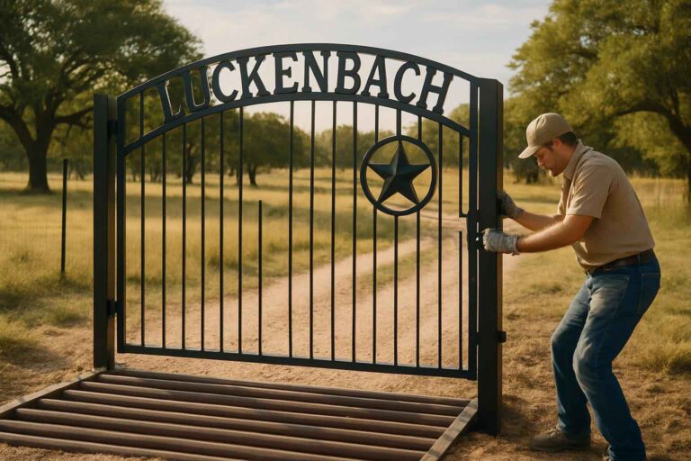 gate installation in luckenbach texas
