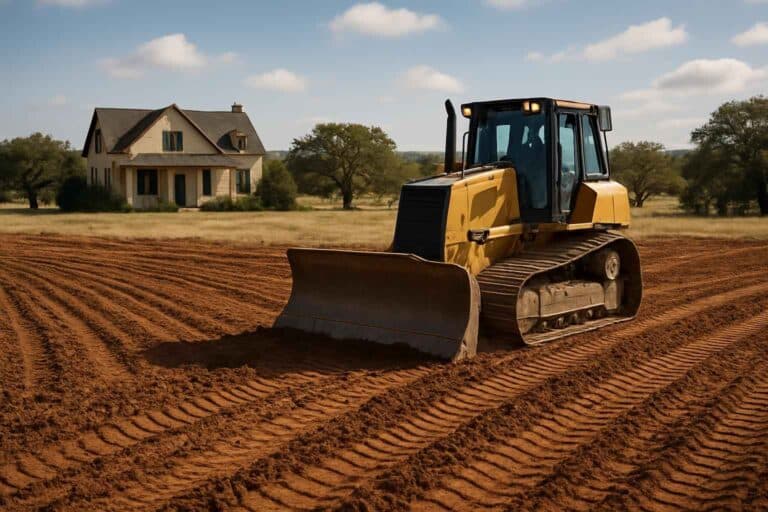 land grading in stonewall texas