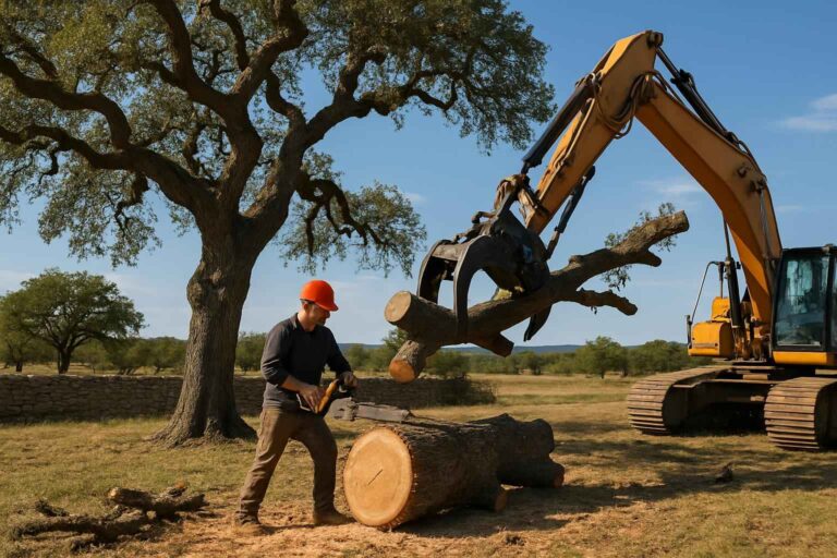 oak tree removal in hye texas