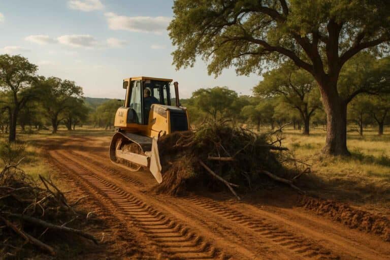 ranch road clearing in luckenbach texas