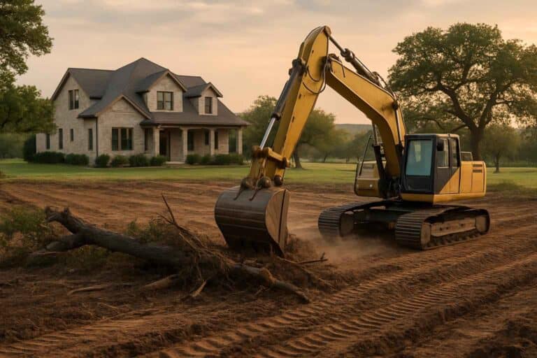 residential land clearing in stonewall texas