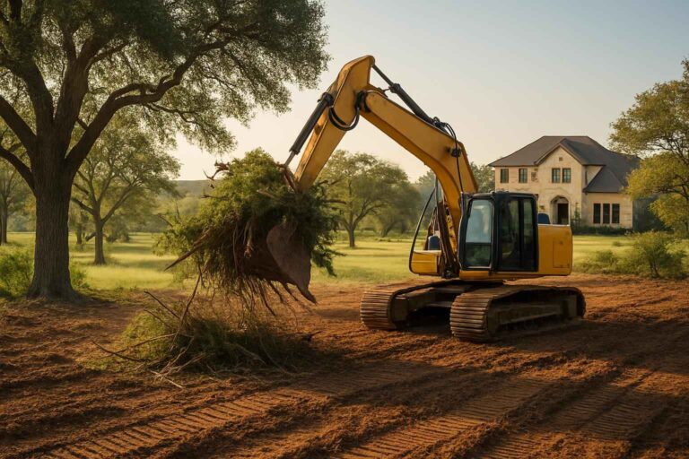 residential lot clearing in luckenbach texas