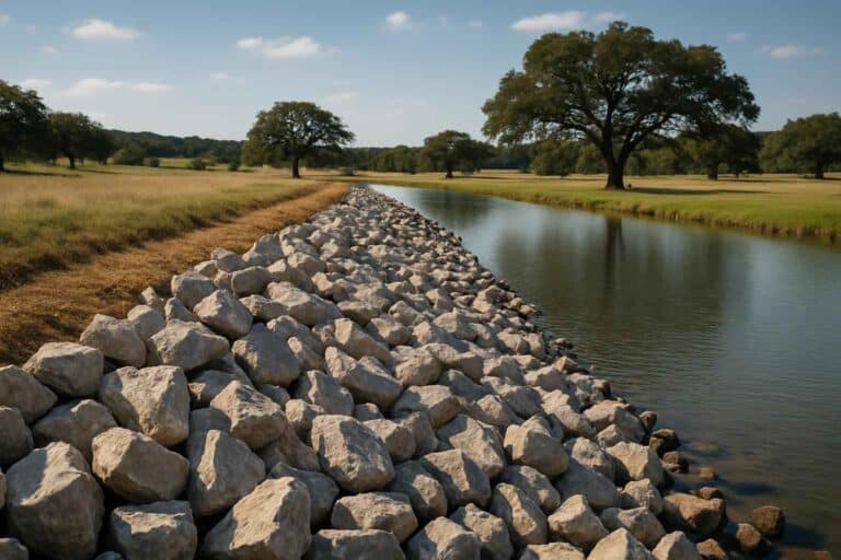 riprap rock in hye texas