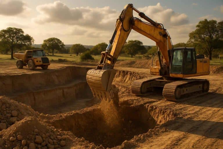 site excavation in hye texas