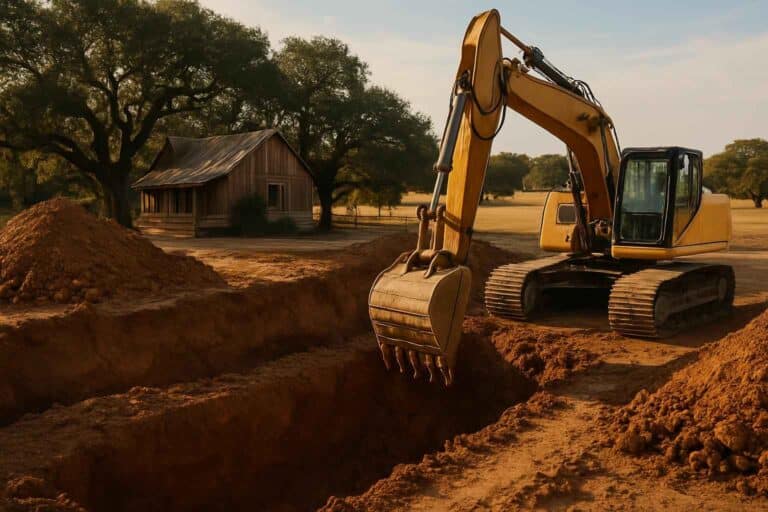 site excavation in luckenbach texas