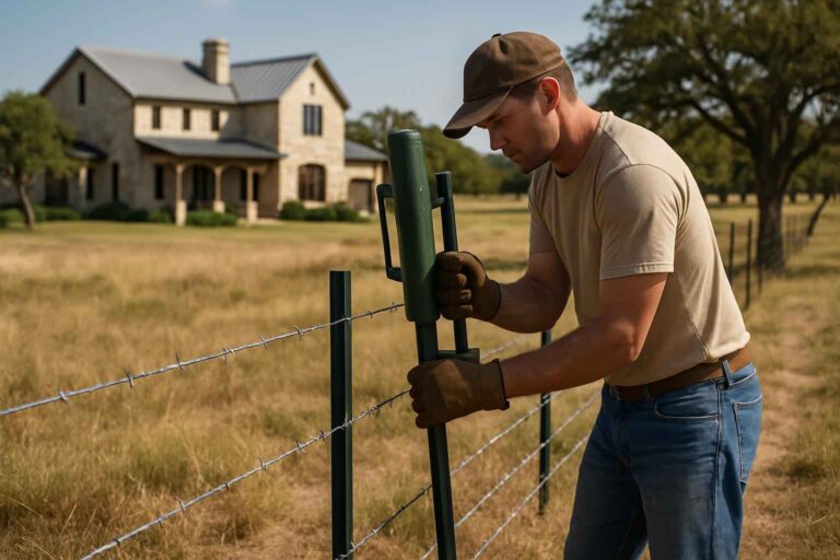 t post installation in hye texas