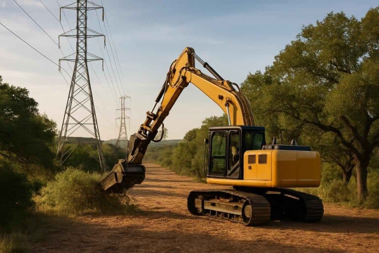 utility row clearing in hye texas
