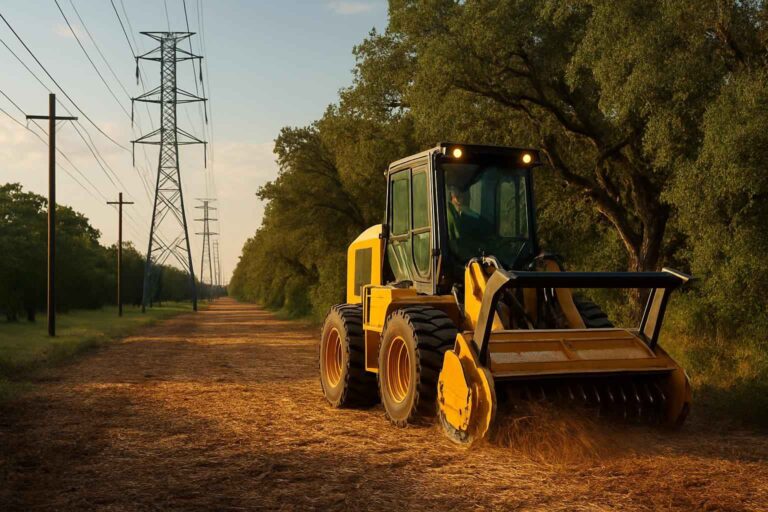 utility row clearing in stonewall texas
