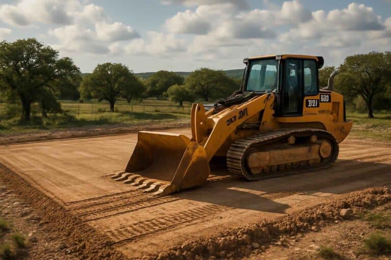 building pad prep in harper texas