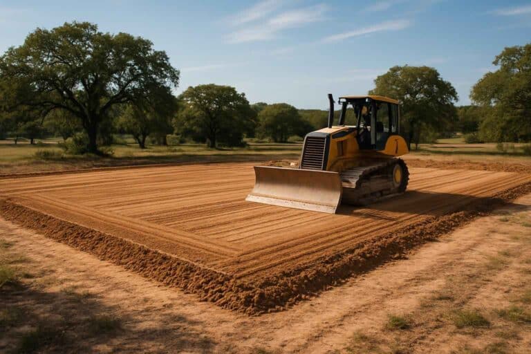 building pad prep in waring texas