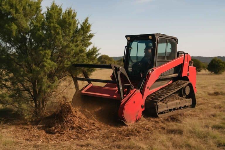 cedar eating mulching in comfort texas