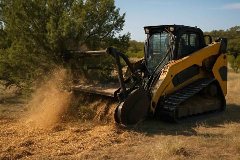 cedar eating mulching in doss texas
