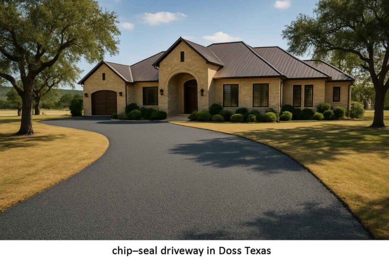 chip seal driveway in doss texas