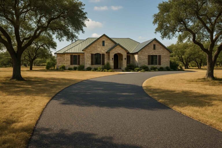 chip seal driveway in waring texas