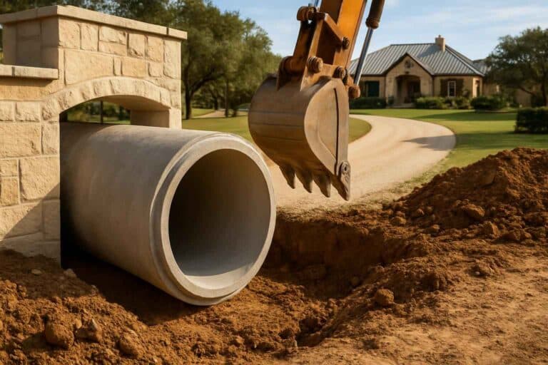 culvert sizing and install in comfort texas