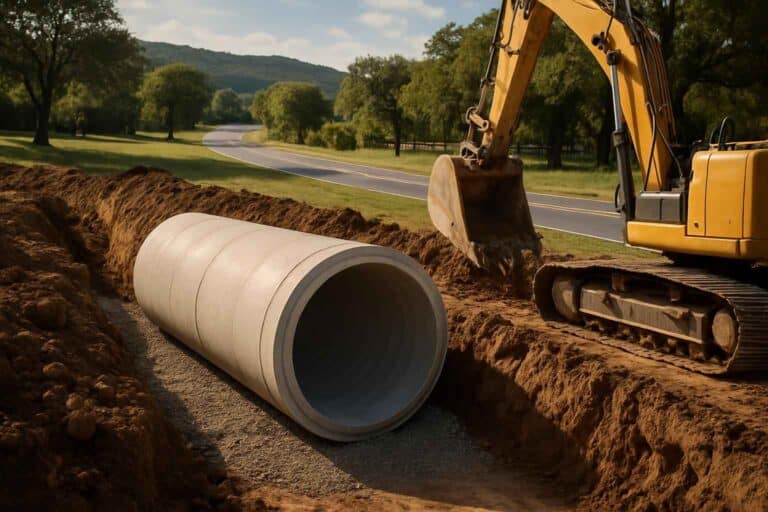 culvert sizing and install in kerrville texas