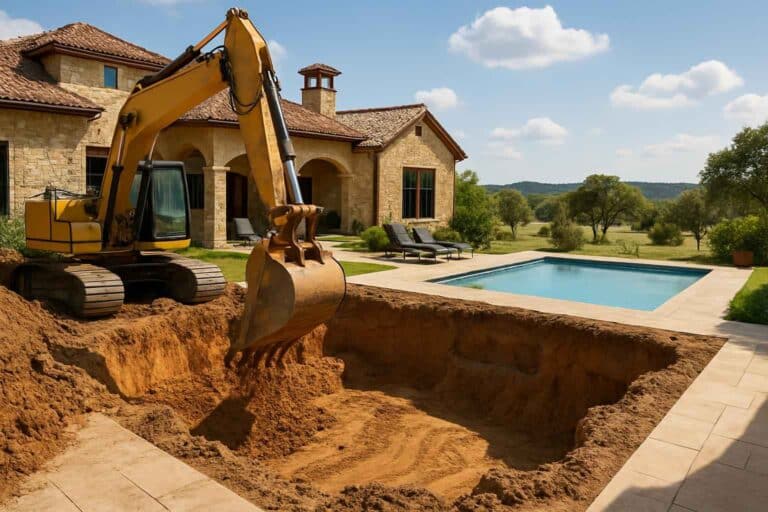 new pool dig in doss texas