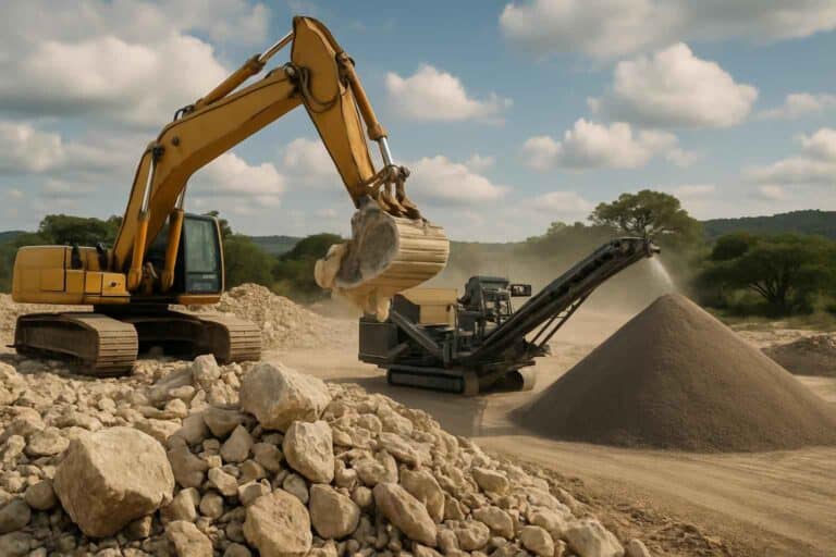 on site rock crushing in kerrville texas