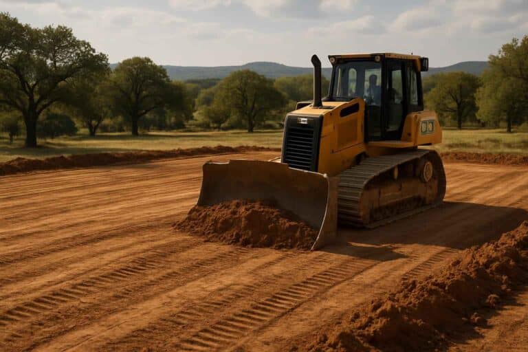 pad site clearing in doss texas