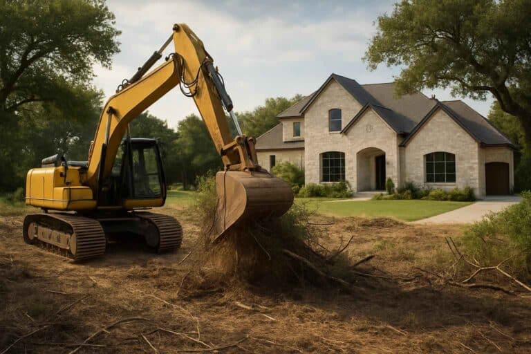 residential land clearing in waring texas