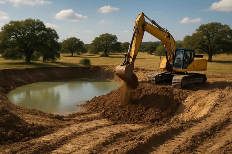 stock tank excavation in waring texas
