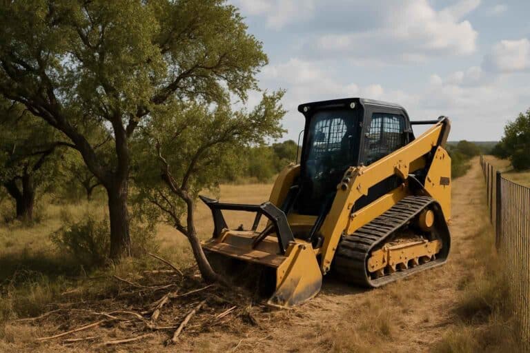 tree and brush fence clearing in harper texas