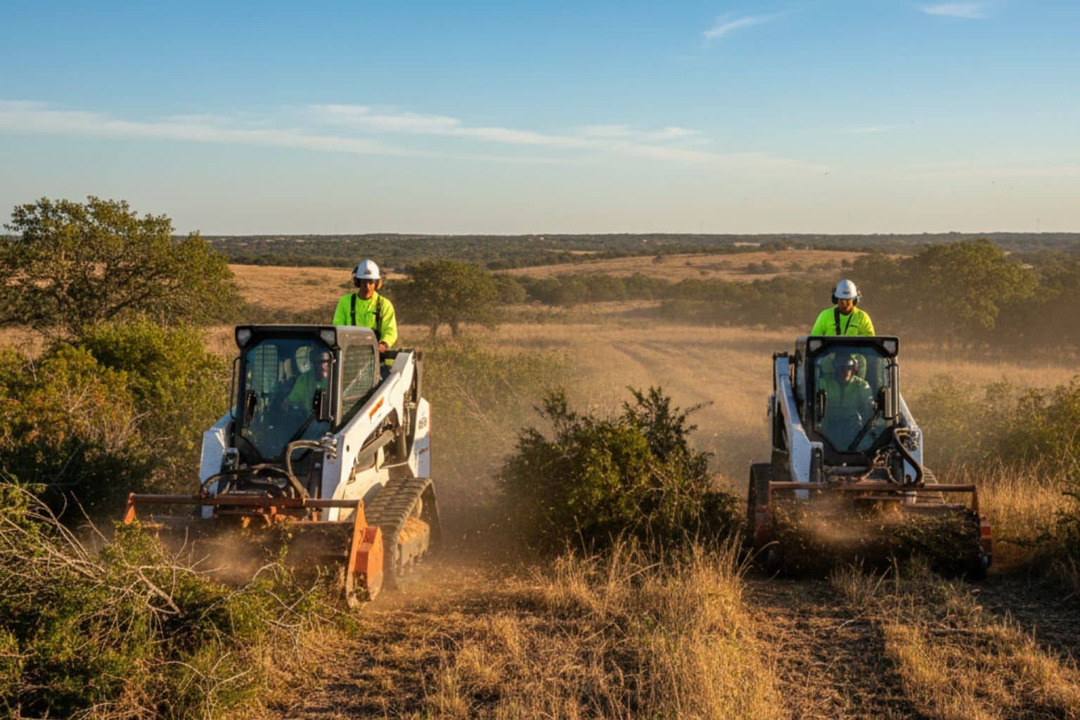 Cedar Brush Eating In Kendalia Texas