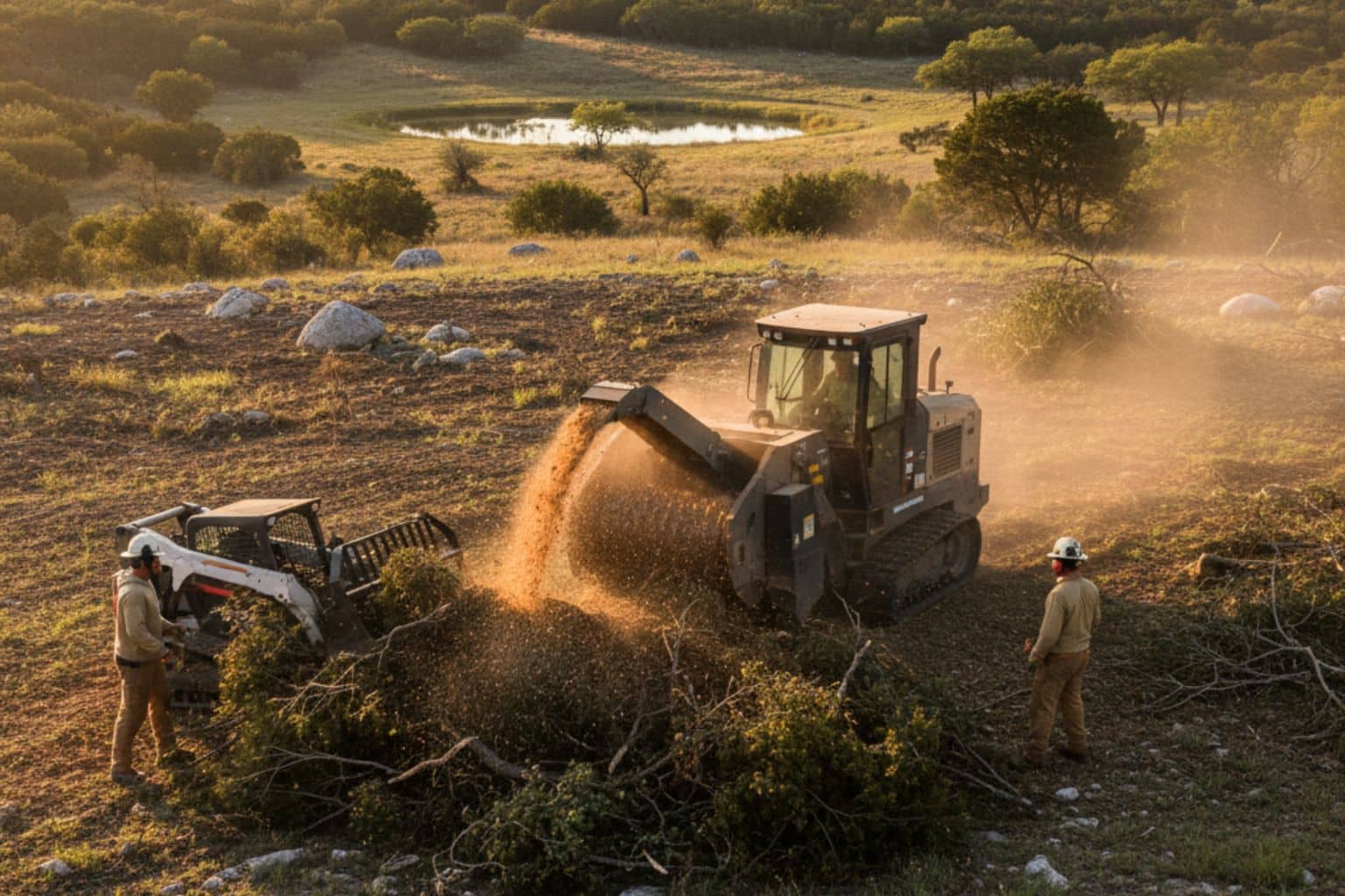 Cedar Brush Eating in Johnson City Texas