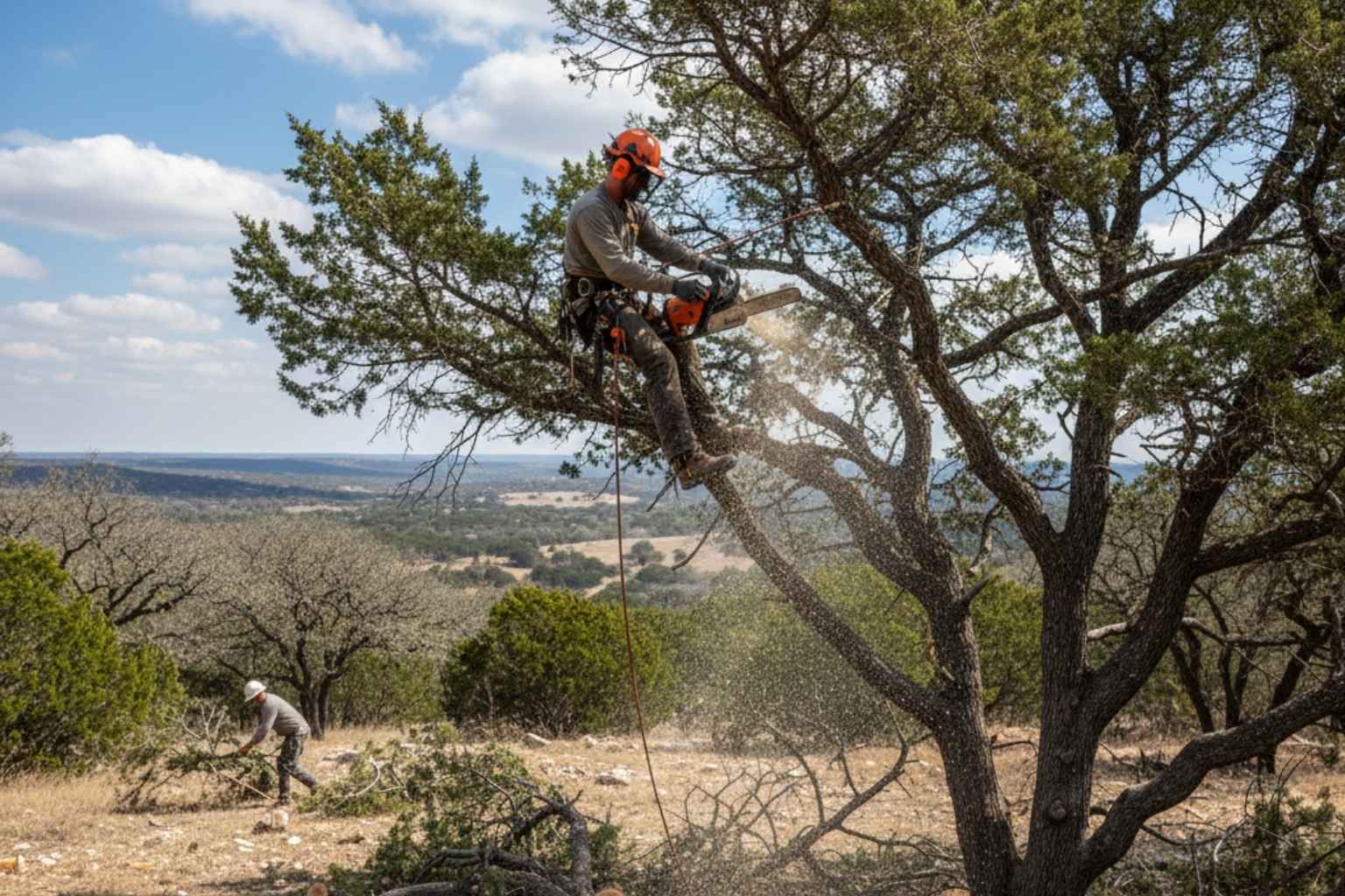 Cedar Thinning in Mountain Home Texas