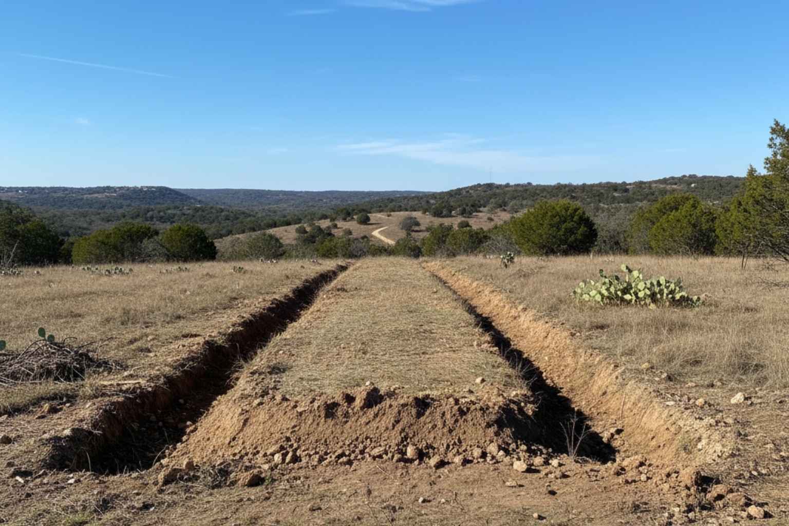 Crown And Ditch In Ingram Texas